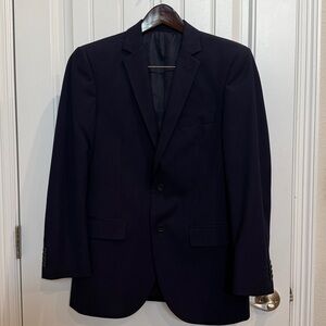3 piece Boccaccio navy blue Classic Black Men's suit